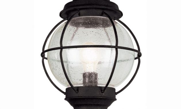 Bel Air Lighting Lighthouse 1 Light Outdoor Black Post Top Lantern within size 1000 X 1000