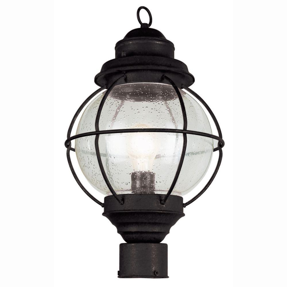 Bel Air Lighting Lighthouse 1 Light Outdoor Black Post Top Lantern within size 1000 X 1000