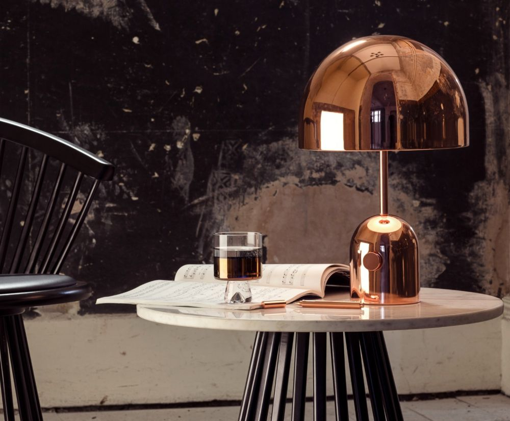 Bell Table Light Copper Table Lights Tom Dixon for size 1000 X 824