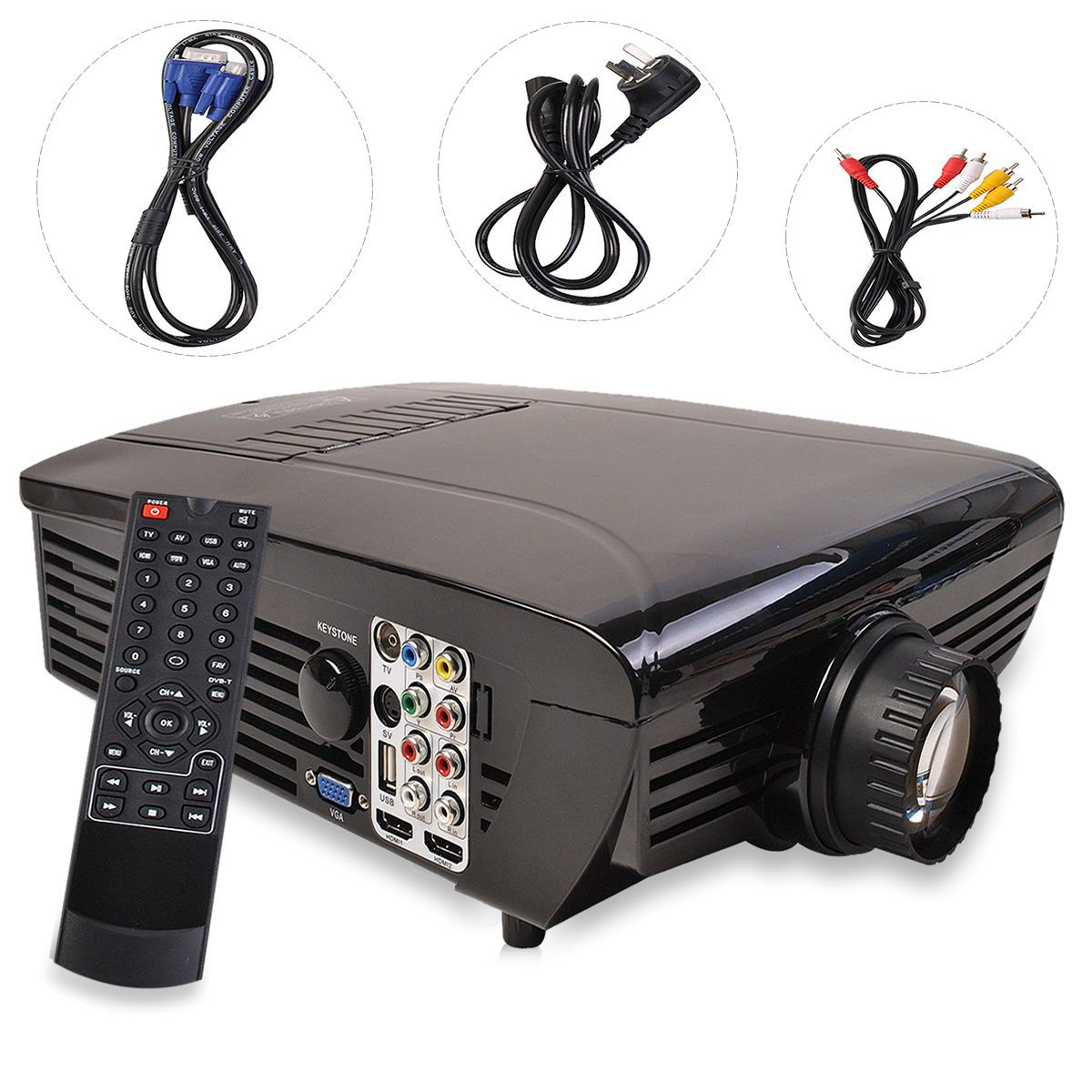 Best Hd Home Theater Multimedia Lcd Led Projector 1080 Hdmi Tv Dvd with regard to dimensions 1200 X 1200