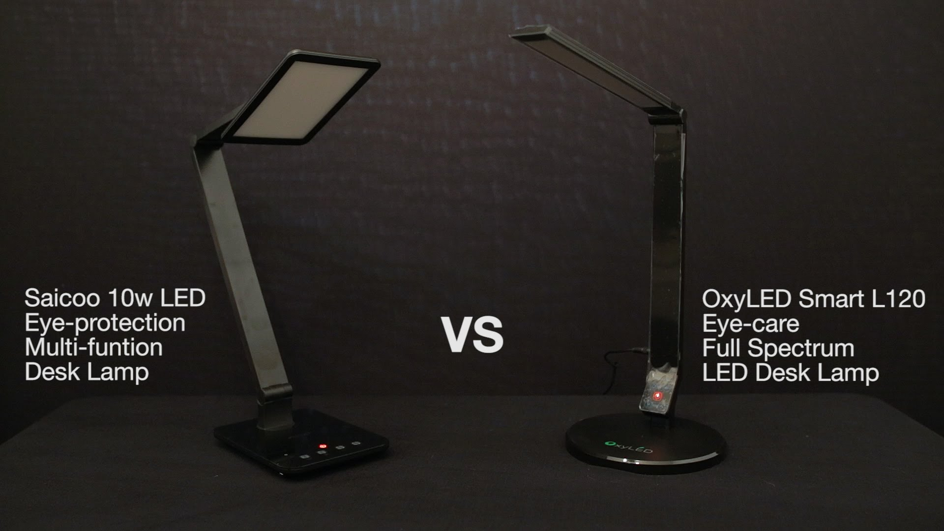 Best Led Desk Lamp Comparison Review Oxyled L120 Vs Saicoo 10w Desk pertaining to measurements 1920 X 1080