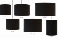 Black Drum Cylinder Lampshade 20cm 25cm 30cm 35cm 40cm 45cm for sizing 1600 X 1027