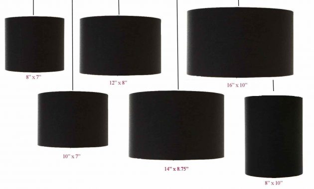 Black Drum Cylinder Lampshade 20cm 25cm 30cm 35cm 40cm 45cm for sizing 1600 X 1027