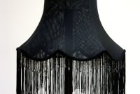 Black Lampshade With Crystal Beads And Black Tassels Ten And A pertaining to measurements 1000 X 1000