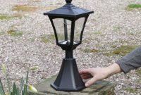 Black Solar Post Base Mount Light 42cm with size 4200 X 4200