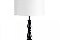 Black Spindle Table Lamp With White Drum Shade Iconic Lights regarding sizing 1200 X 1200