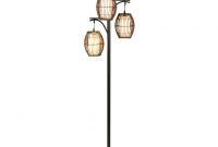 Black Triple Wicker Floor Lamp Floor Lamp Attic Rooms And Light with regard to dimensions 2048 X 2048