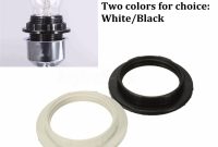 Blackwhite E27 Screw Lampshade Light Shade Collar Ring Adaptor Lamp in size 1200 X 1200