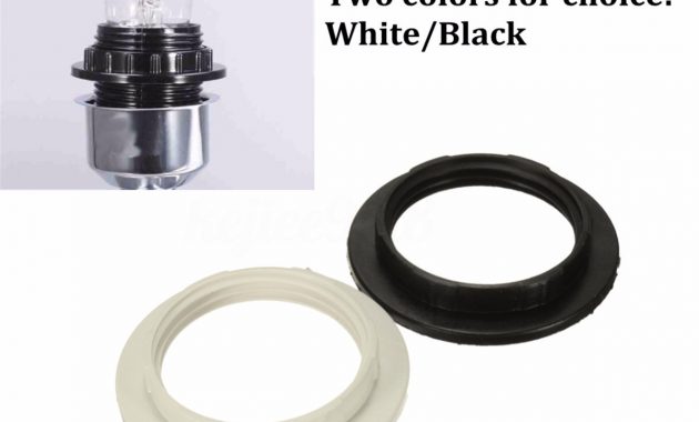 Blackwhite E27 Screw Lampshade Light Shade Collar Ring Adaptor Lamp in size 1200 X 1200