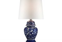 Blue And White Porcelain Temple Ginger Jar Table Lamp Decor Ideas within sizing 1050 X 808