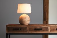 Boule Small Natural Turned Wood Ball Table Lamp with regard to size 1100 X 1652