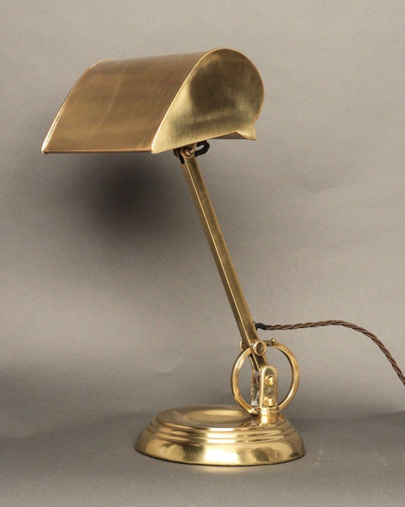 Brass 1920s Bankers Table Lamp Antique Lighting throughout proportions 800 X 1000