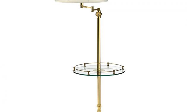 Brass Floor Lamp With Glass Tray Table Floor Lamps Lamps Home with measurements 900 X 900