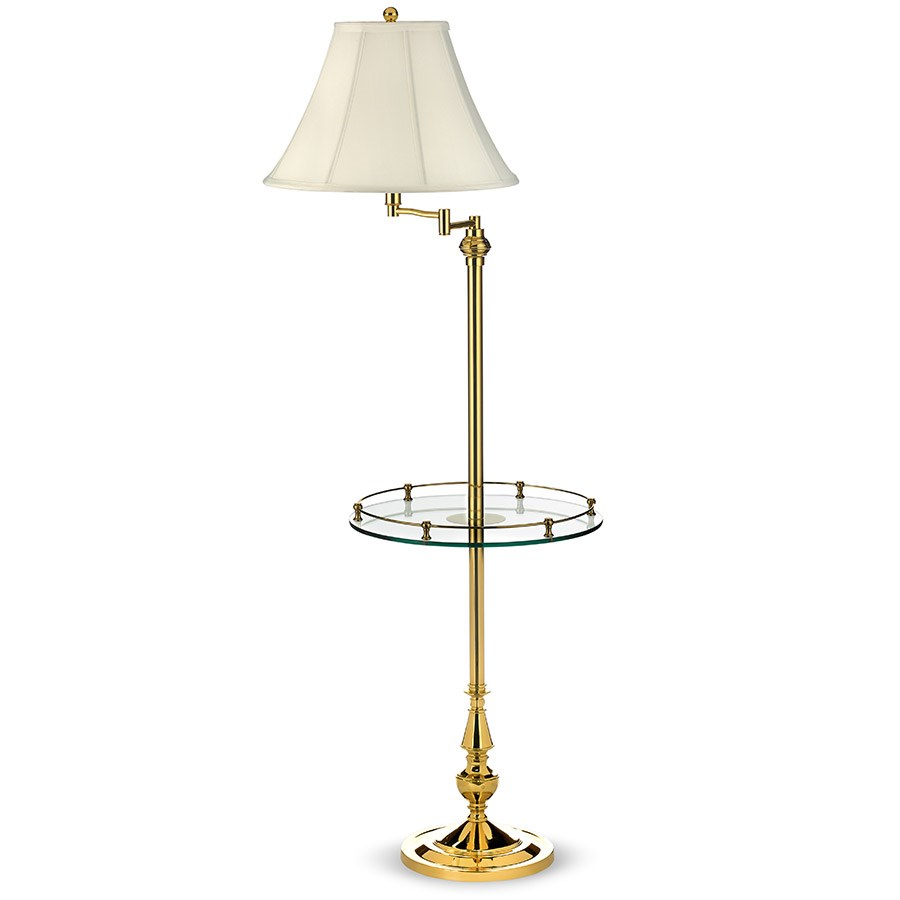 Brass Floor Lamp With Glass Tray Table Floor Lamps Lamps Home with measurements 900 X 900