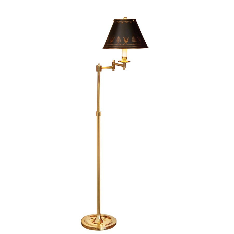 Brass Swing Arm Floor Lamp Clicvan With Regard To Inspiring regarding proportions 900 X 900