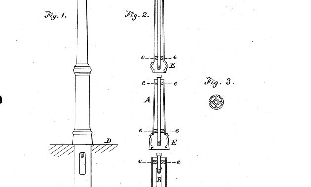 Brevet Us208326 Improvement In Street Lamp Posts Google Brevets intended for size 2320 X 3408