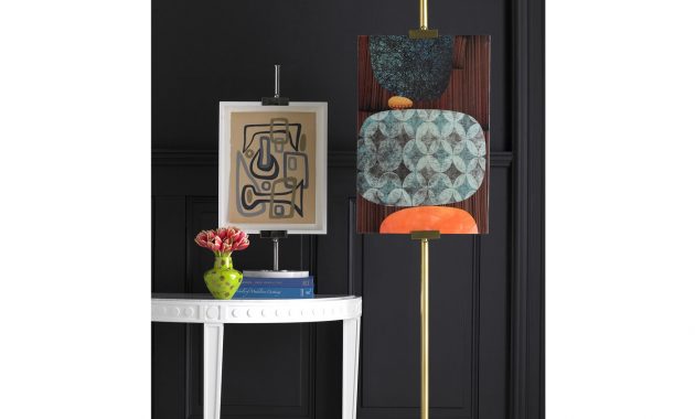 Bristol Nickel Floor Easel Modern Floor Lamps Jonathan Adler regarding dimensions 1400 X 1400