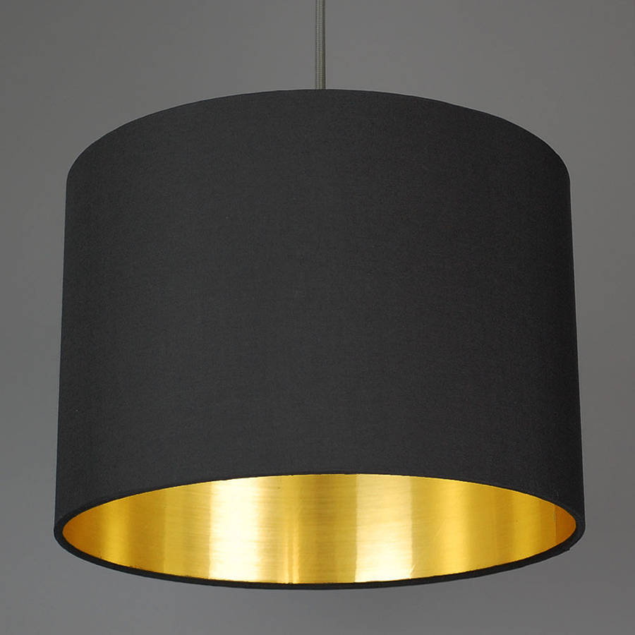 Brushed Gold Lined Lamp Shade Choice Of Colours Quirk throughout dimensions 900 X 900