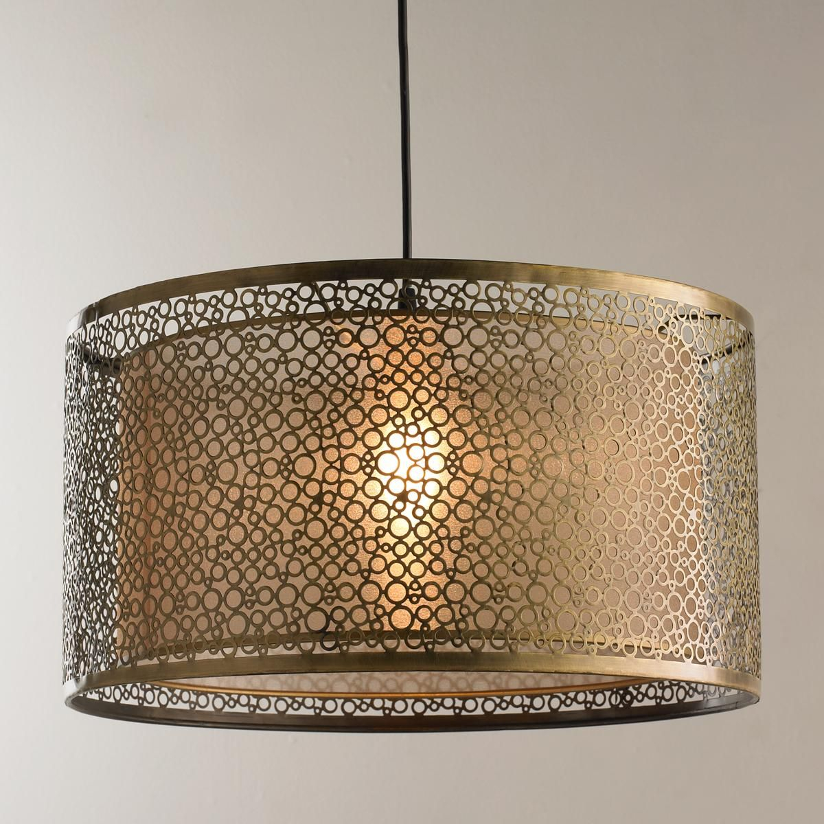 Bubbles Metal Shade Pendant This Aged Brass Finish Bubbles Design with size 1200 X 1200