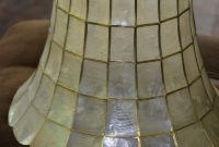 Capiz Shell Lamp Shade Rare Large Vintage Shade Capiz Shell Lamp throughout sizing 736 X 1110