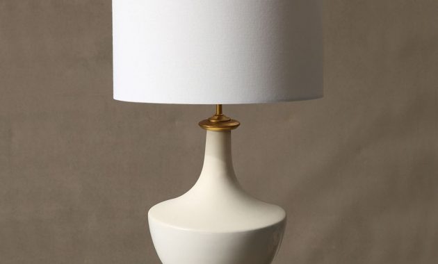 Ceramic Table Lamp Cream Color Creative Co Op Home Lamps inside measurements 1000 X 1000