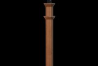 Charleston Lamp Post Design Cedar Wood Color Vinyl Wood Lamp Post pertaining to size 1000 X 1000