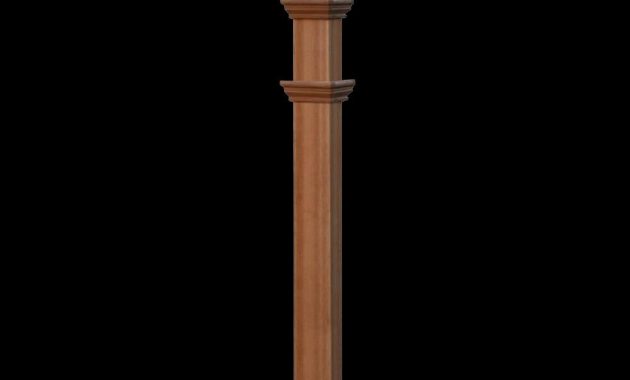 Charleston Lamp Post Design Cedar Wood Color Vinyl Wood Lamp Post pertaining to size 1000 X 1000