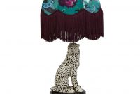 Cheetah Lampstand With Tilia Florika Lampshade Set Petrol with measurements 1536 X 1536