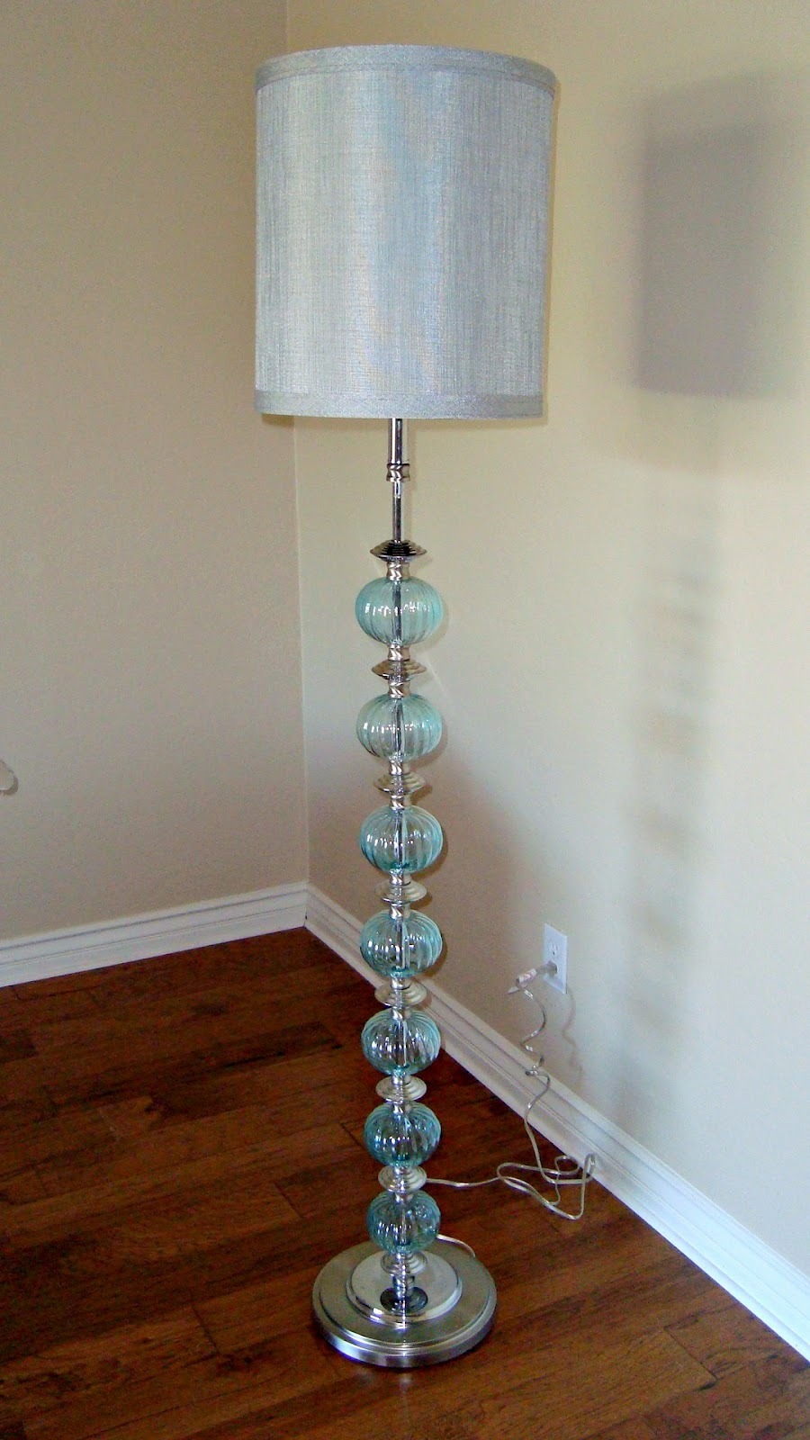 Christines Favorite Things Aqua Glass Floor Lamp regarding proportions 900 X 1600