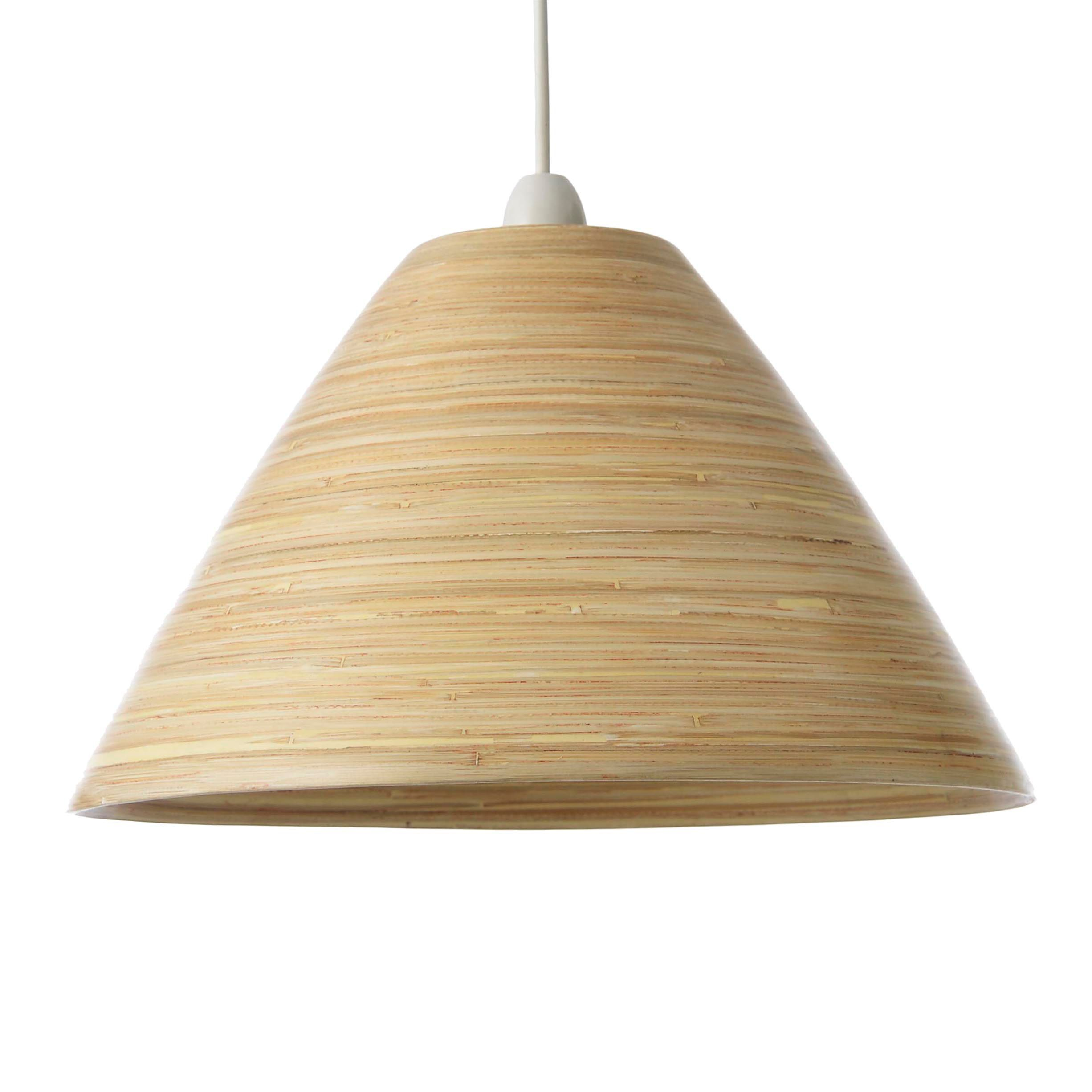 Colours Cruse Natural Bamboo Lamp Shade D350mm Natural Lamps with sizing 2452 X 2452