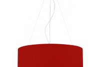 Contemporary Ceiling Pendant Light With Red Micro Pleat Shade with measurements 1000 X 1000