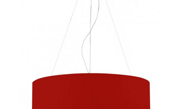 Contemporary Ceiling Pendant Light With Red Micro Pleat Shade with measurements 1000 X 1000