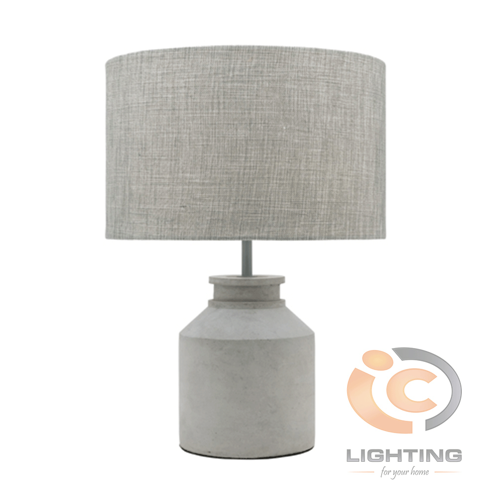 Cougar Lighting Macey Concrete Table Lamp Ic Lighting with proportions 1000 X 1000