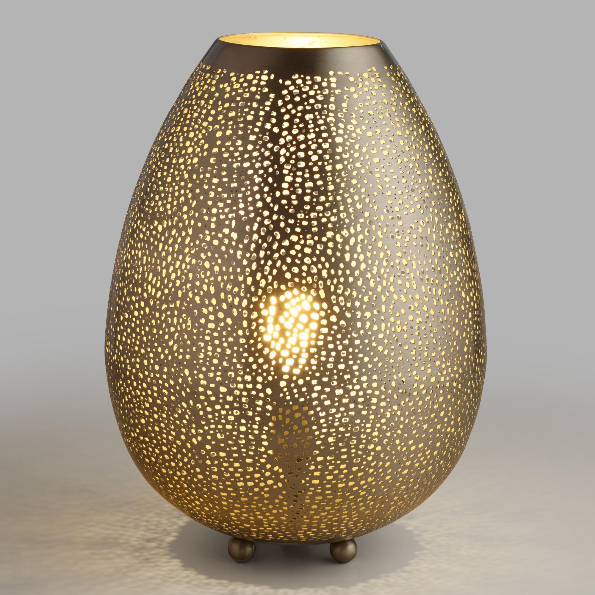 Crafted Of Iron With A Pewter Finish Our Teardrop Shaped Table Lamp in measurements 2000 X 2000