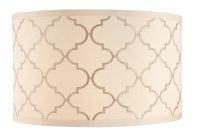 Cream Drum Lamp Shade With Marrakesh Pattern And Spider Assembly with proportions 1000 X 1000