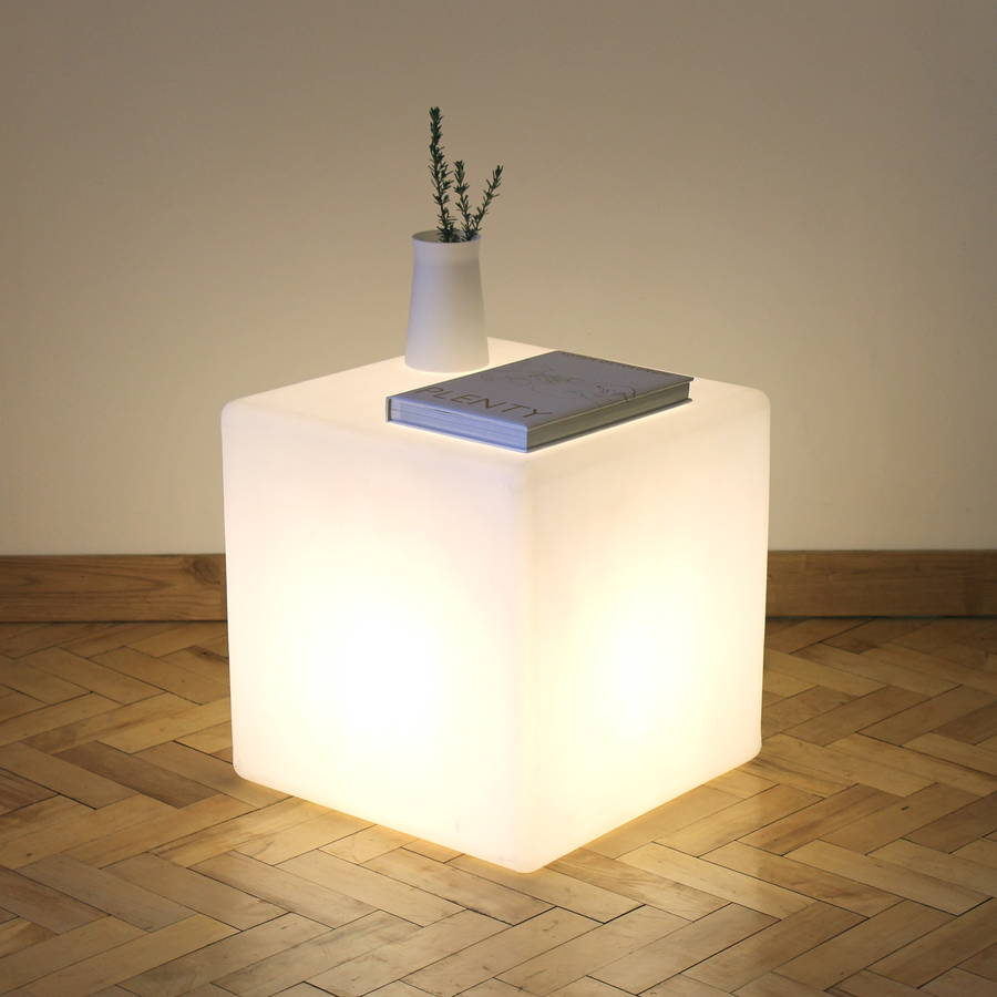 Cube Lit Table One Foot Taller Notonthehighstreet with measurements 900 X 900