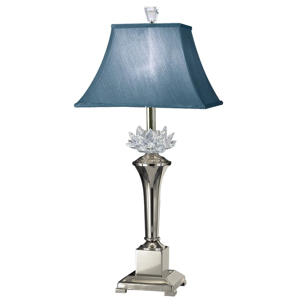 Dale Tiffany 30 In Polished Nickel Paseo Crystal Table Lamp With with regard to size 1000 X 1000