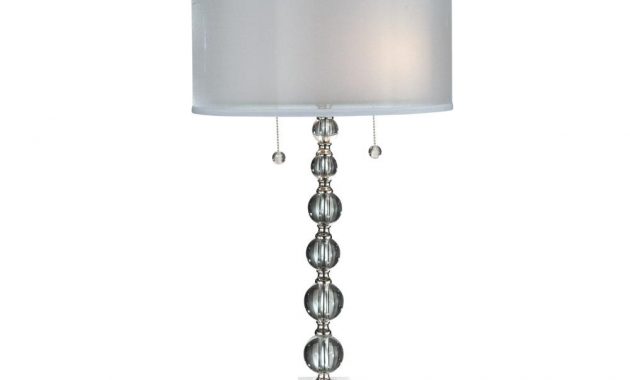 Dale Tiffany 31 In Satin Nickel Optic Crystal Table Lamp With within sizing 1000 X 1000