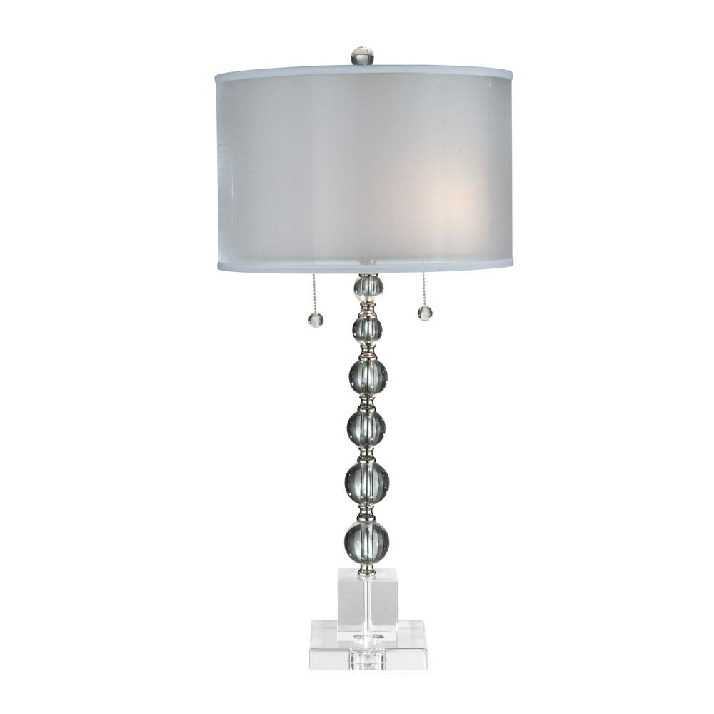 Dale Tiffany 31 In Satin Nickel Optic Crystal Table Lamp With within sizing 1000 X 1000