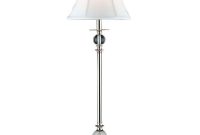 Dale Tiffany 32 In Polished Chrome Buffet Lamp With Crystal Shade with regard to proportions 1000 X 1000