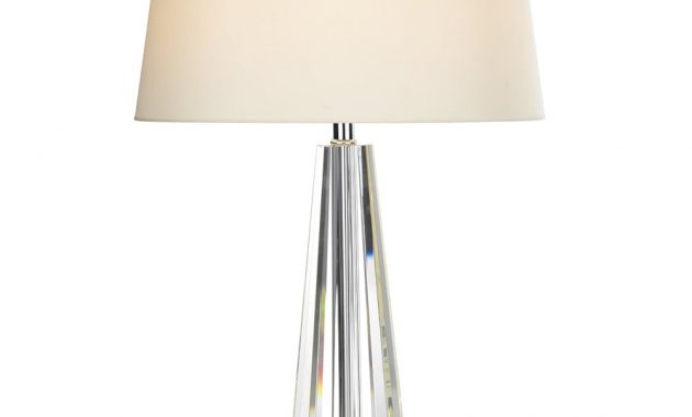 Dar Lighting Cyprus Table Lamp With Crystal Glass Base Fitting pertaining to measurements 1000 X 1000