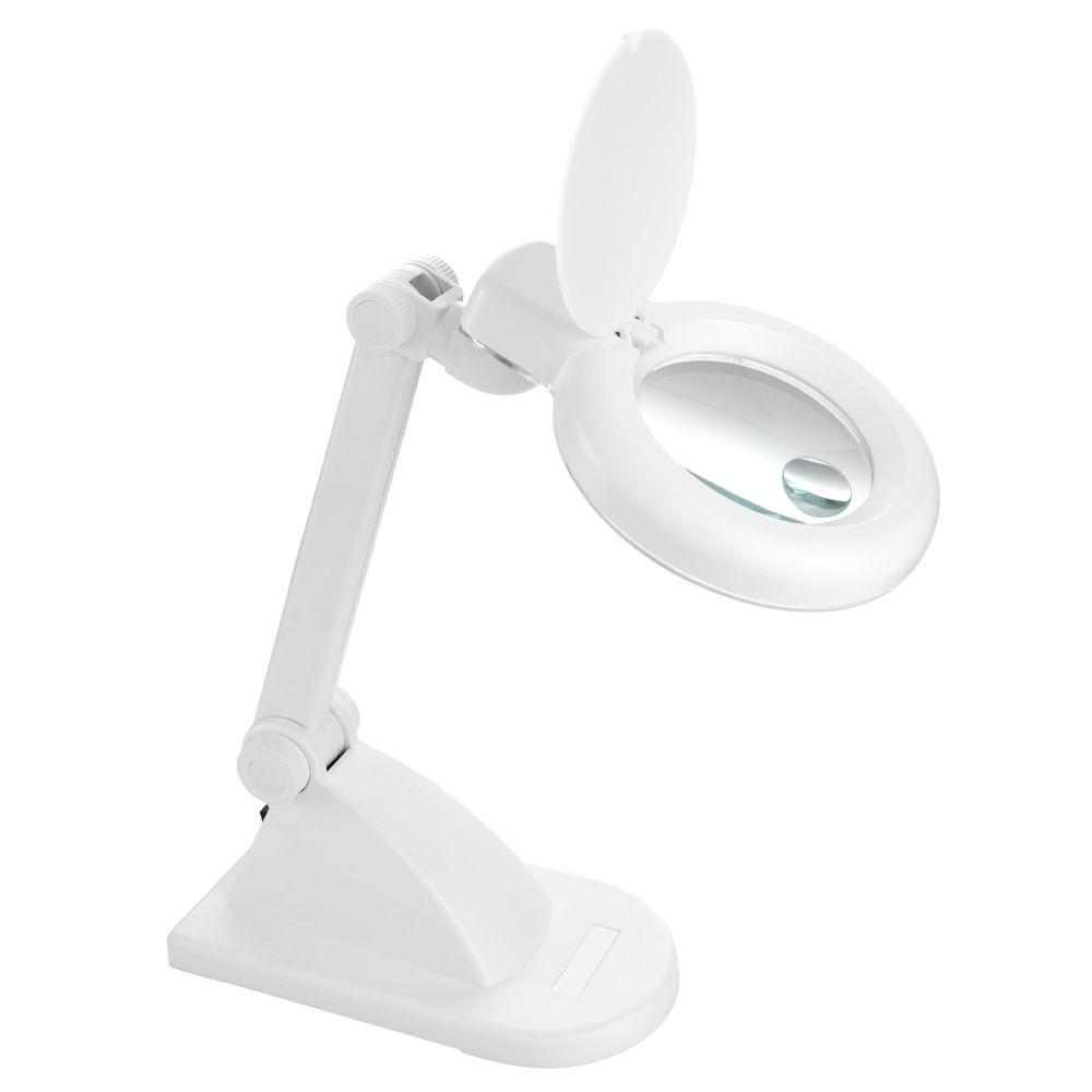 Daylight Naturalight 35 In White Table Magnifying Lamp Un1040 throughout size 1000 X 1000