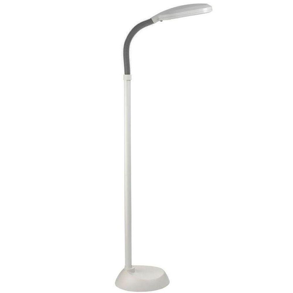 Daylight Naturalight 51 In White Flexible Floor Lamp Un1072 The intended for proportions 1000 X 1000