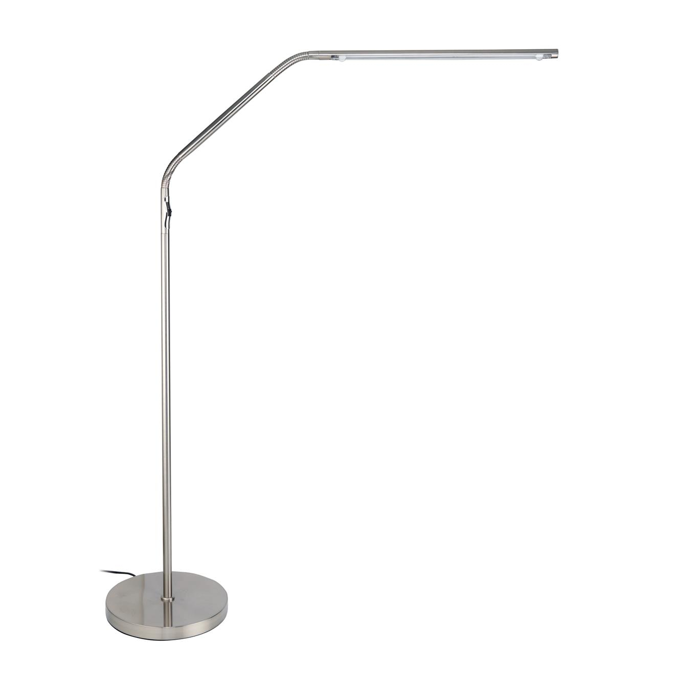 Daylight Slimline Led Floor Lamp Chrome with dimensions 1320 X 1320