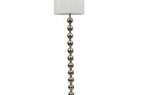 Decor Therapy Repeat Stacked Ball 59 In Brushed Steel Floor Lamp within size 1000 X 1000