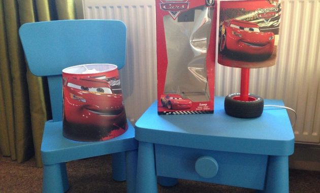 Disney Cars Lightning Mcqueen Bedside Lamp And Ceiling Shade Set in proportions 1024 X 768