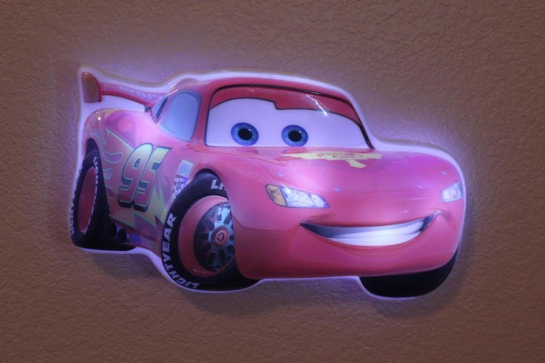 Disney Cars Lightning Mcqueen Wall Friends Light Up Talking Night within sizing 1124 X 749