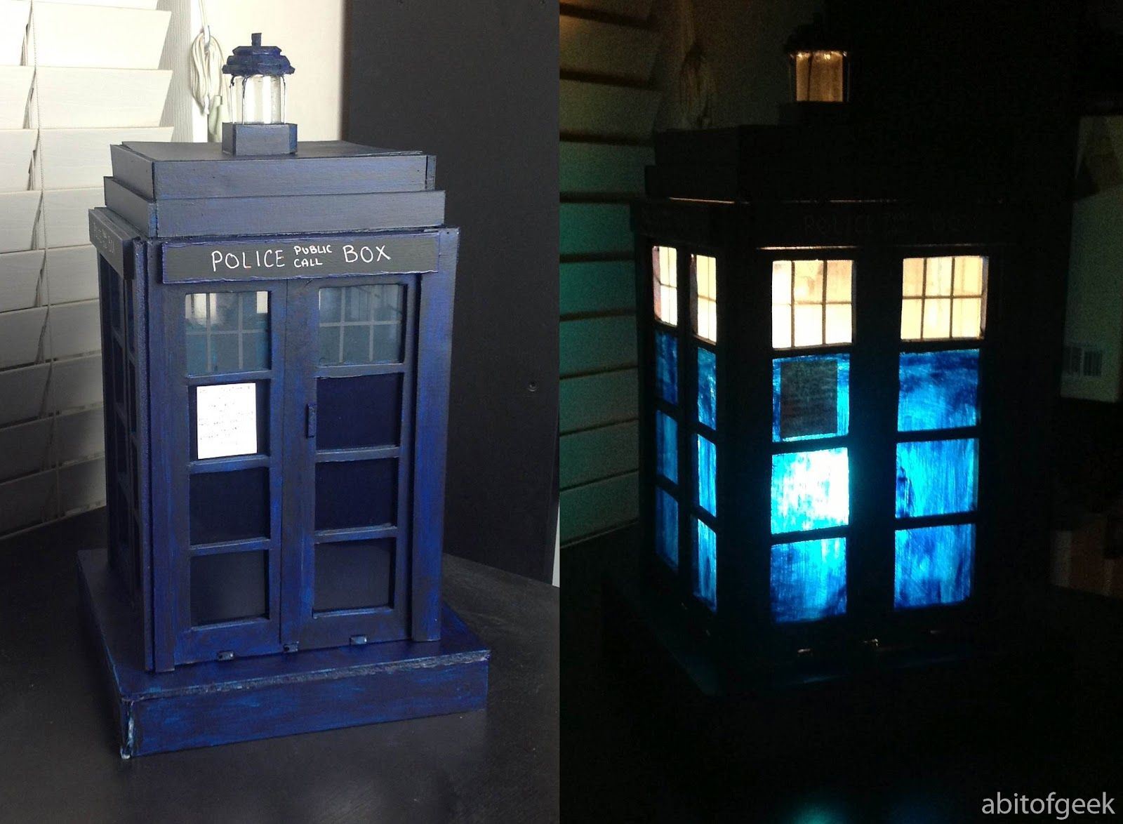 Diy Tardis Lamp Its Brighter On The Inside A Bit Of Geek All throughout size 1600 X 1174