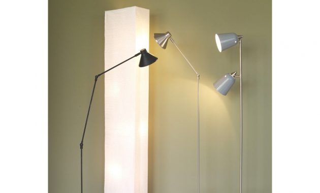 Double Grey Metal Twin Head Floor Lamp Floor Lamp Brushed Metal for measurements 1200 X 1200