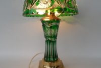 Dresden Peck Green Lausitzer Cut Crystal Glass Lamp Crystal pertaining to measurements 768 X 1024